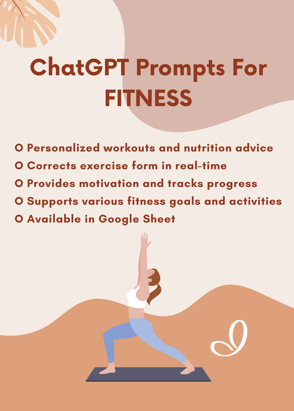 15,900+ ChatGPT Fitness Prompts and Fitness Plan Generator | Revolutionize Your Health & Wellness Journey! | Copy and Paste | Instant Access