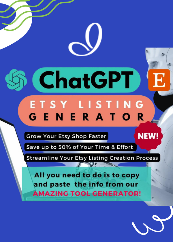 Etsy Listing Generator ChatGPT Etsy SEO Shop Assistant