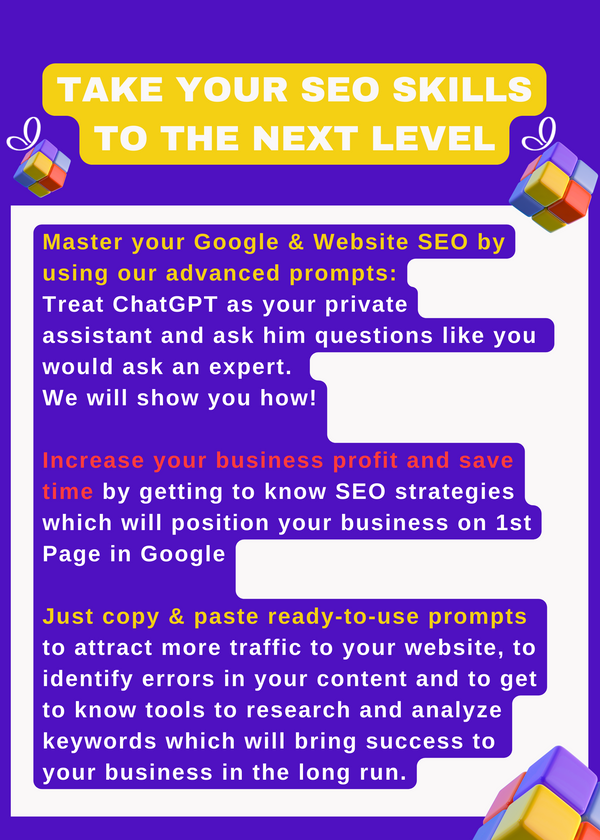 Ultimate ChatGPT Prompts Bundle for Google and Website SEO