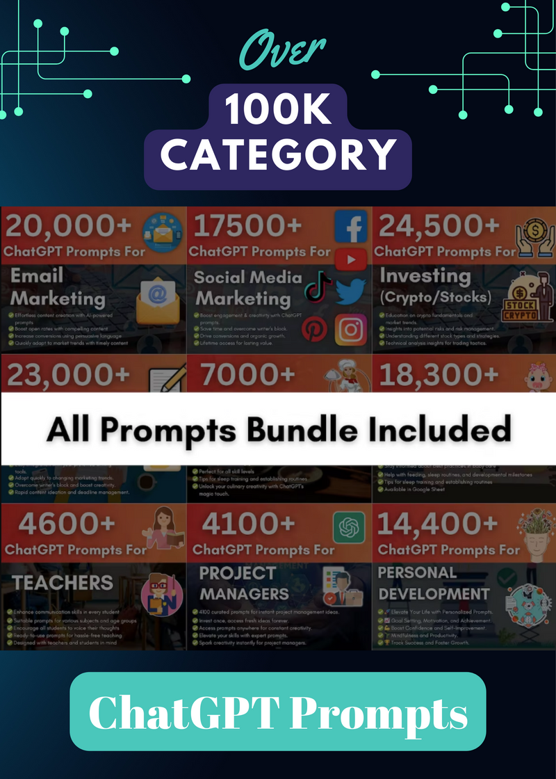 Ultimate 150,000 ChatGPT Prompts Bundle